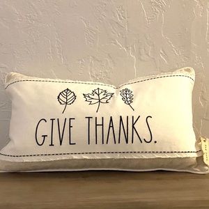 Rae Dunn Give thanks pillow